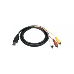CAVO DA USB A MASCHIO A 3XRCA 1,8MT
