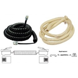 CAVO TEL SPIR RJ9 4X4 2,2m MX 