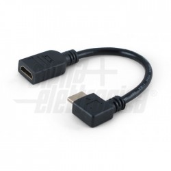 Adattatore da Spina HDMI® ad angolo Adattatore da Spina HDMI® ad angolo verticale a Presa HDMI®   20cm