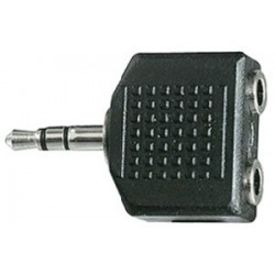 ADATTATORE SPINA 3,5 STER 2 PRESE 6,3 ST 