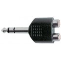 ADATTATORE SPINA 6,3 STEREO 2 PRESE  RCA 