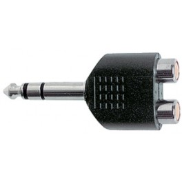 ADATTATORE SPINA 6,3 STEREO 2 PRESE  RCA 