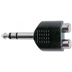 ADATTATORE SPINA 6,3 STEREO 2 PRESE  RCA 
