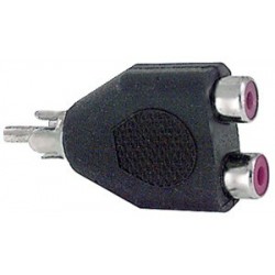 ADATTATORE  SPINA  RCA / 2PRESE RCA 