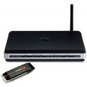 D LINK KIT DSL 2640R+USB WLAN MODEM ROUTER WIRELESS 54G