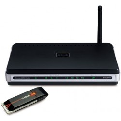 D LINK KIT DSL 2640R+USB WLAN MODEM ROUTER WIRELESS 54G