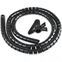 COPRIC SPIRALE 1,5 MT BLACK DIAMETRO 2,5 cm