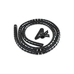 COPRIC SPIRALE 1,5 MT BLACK DIAMETRO 2,5 cm