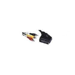 CAVO SPINA SCART 3 RCA IN OUT AUDIO ST/VIDEO