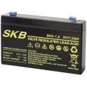 BATTERIA  PIOMBO SKB 6V/7,2A FAST 4,8 	151 x 34 x 95   101 mm