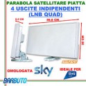 ANT SAT EXTRA PIATTA QUAD MODELLO NUOVO