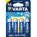BATERIA VARTA  AA STILO  BLISTER 4 PZ SERIE BLU HIGH ENERGY
