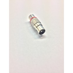 CONNETTORE MASCHIO  ROSSO 5 MM MASCHI ROSSI