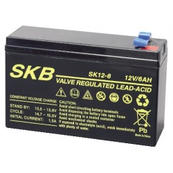 BATTERIA AL PIOMBO  12V 6 AMPERE 	151 x 51 x 95   101 mm