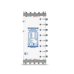 Multiswitch Passante 5 cavi 8 derivate Terr  16UB  20dB ibrido