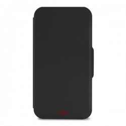 Puro Cust Iphone 6 5 5   BI Color Wallet 3 Vani Porta Carta Nero/rosso