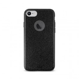 PURO Cover PC+TPU  Shine Pocket  iPhone 6/6s/7/7s 4 7  con Tasca Ecop  staccabile 2 vani carta Nero