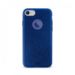 PURO Cover PC+TPU  Shine Pocket  iPhone 6/6s/7/7s 4 7 con Tasca Ecop  staccabile 2vani Carta Blu Scu