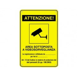 TARGA ALLUM  AREA VIDEOSORVEGL 