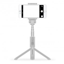 PURO Selfie Monopod + Tripode  Smart Stick  e controllo remoto Bluetooth Grigio
