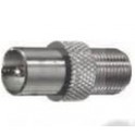 ADATTATORE PRESA  F / SPINA  COAX TV 