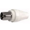 CONNETTORE TV MASCHIO BIANCO 