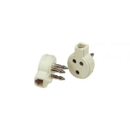 SPINA/PRESA TELEF CON PLUG 6/2 (MINI)