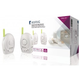 Baby Monitor Audio 2 4 GHz Bianco/Verde 