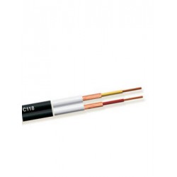 CAVO PIATTINA SCHERMATA  2X0,14mm 