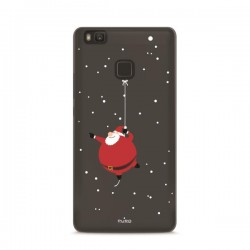 Custodia Ultra Silm  03  per Huawei Custodia Ultra Silm  03  per Huawei P9 Lite Merry Santa Claus Nero