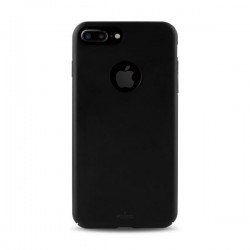 Puro  Magnet  Cover in PC Soft Touch per iPhone 7 Plus / 8  Plus con placca metallica integrata Nero