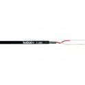CAVO MICROFONICO NERO  2 x0 08 mm² 