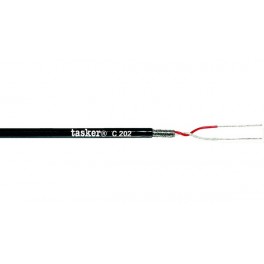 CAVO MICROFONICO NERO  2 x0 08 mm² 