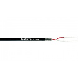 CAVO MICROFONICO NERO  2 x0 08 mm² 