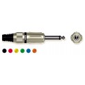 SPINA JACK 6,3 MONO Tasker SPM 6 3 M YLW Jack Mono Metal Ø 6,3 mm