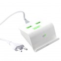 Puro Stazione di Ricarica Fast Charger Universale, 2 USB Output 4 8A Bianco
