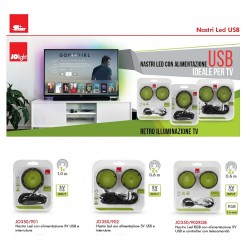 Kit nastro led input 5V USB 3000K 