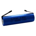BATTERIA  LIR 18650 HFT ACCUMUL Li ion 2600mAh TERM SALDARE
