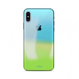 PURO Cover PC  Hologram  per iPhone X 5 8  Azzurro