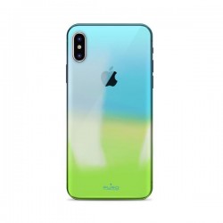 PURO Cover PC  Hologram  per iPhone X 5 8  Azzurro