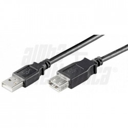 CAVO SP USB A PR USB A 2 0 3m NERO POLYB 